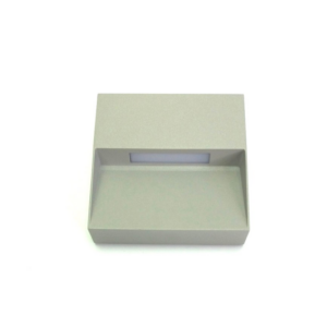 LD55072 Cuadrada medio párpado SMD fundición IP54 Gris 3000K — Tortugas