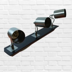 Spot acero base de madera triple 3256-9 — Spots
