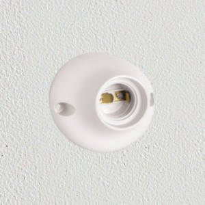 RECEPTÁCULO CURVO 4A 250V BLANCO — Portalamparas