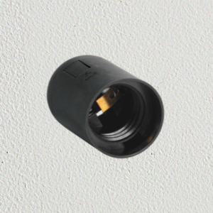 PORTALÁMPARA COLGANTE 4A 250V NEGRO — Portalamparas