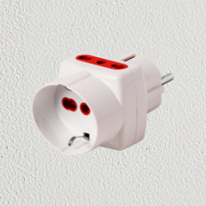 Adaptador Múltiple 2 + Schuko a ficha schuko — Adaptadores