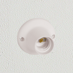 RECEPTÁCULO RECTO 4A 250V BLANCO — Portalamparas