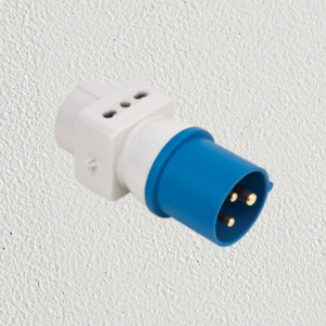 Adaptador schuko bipaso + 2 bipaso a ficha ind