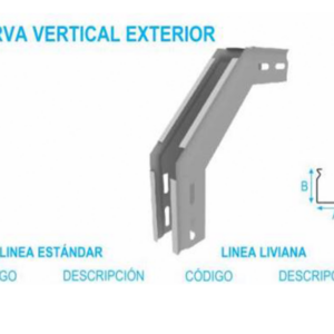 Curva Vertical Exterior D90538/VE — Bandejas Metalicas
