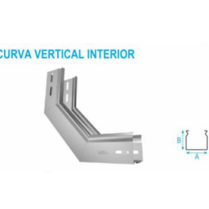 Curva vertical Interior D90037/VI — Bandejas Metalicas