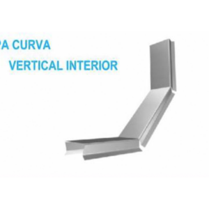 Tapa curva vertical interior — Bandejas Metalicas