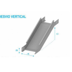 Desvío Vertical ASTM-A-653 Z180 — Bandejas Metalicas