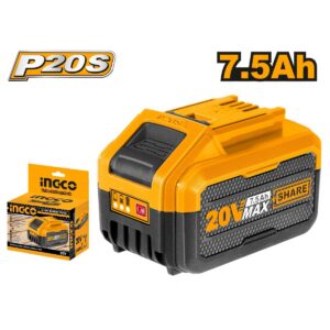 BATERIA LITIO 7.5 AH 20 VOLT INGCO ING_FBLI2075 — Bateria de litio y cargadores