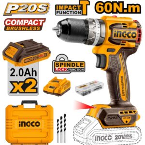 ATORNILLADOR 20V CON MALETÍN ING_CIDLI20602 — Atornillador a bateria